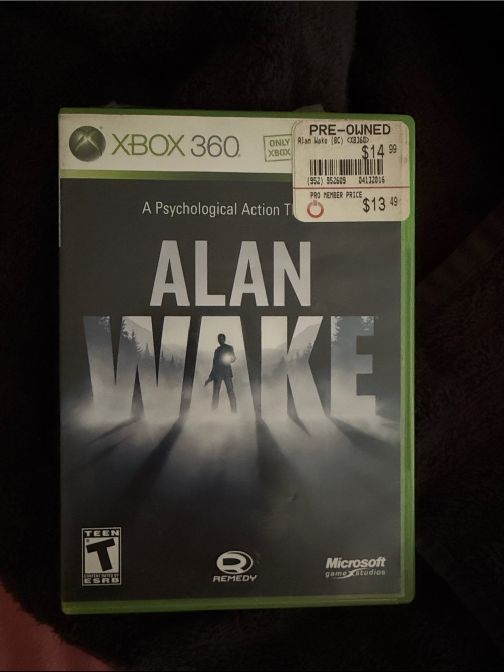Alan Wake Xbox Game